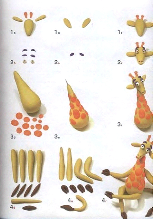 1. Начальные контуры жирафа