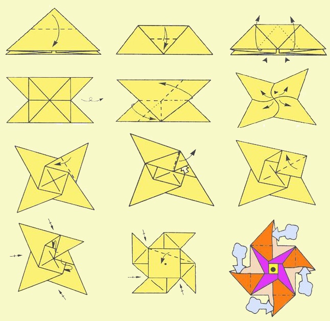 Кубик в технике оригами